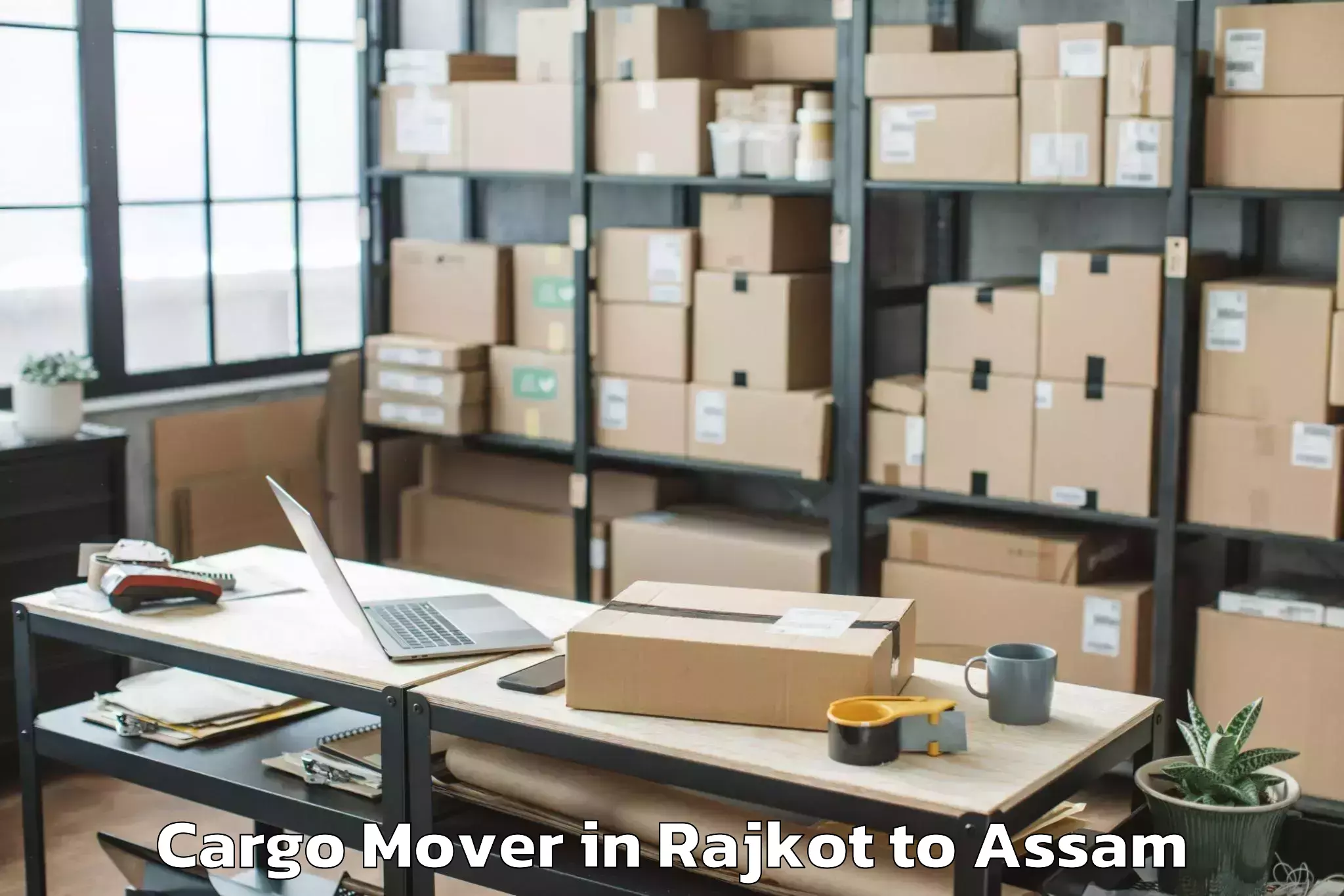 Book Rajkot to Morigaon Cargo Mover